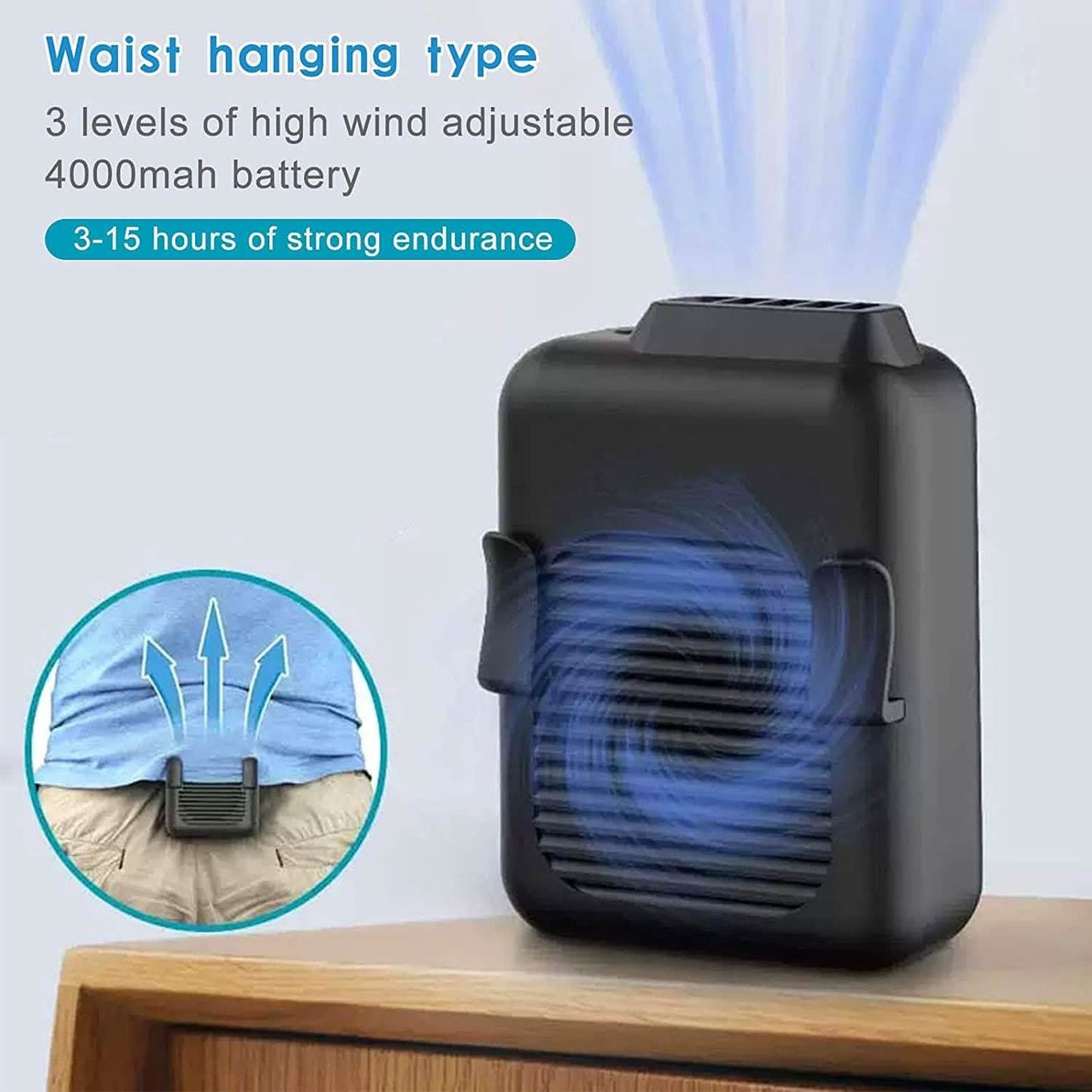 Portable Mini Neck Waist Fan DailySale