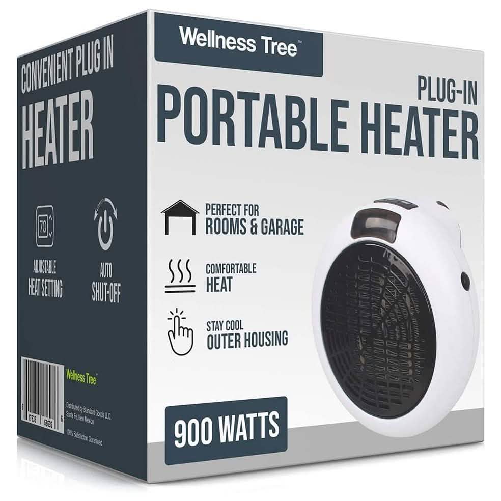 Portable Plug In Electric Heat Adjustable Thermostat DailySale