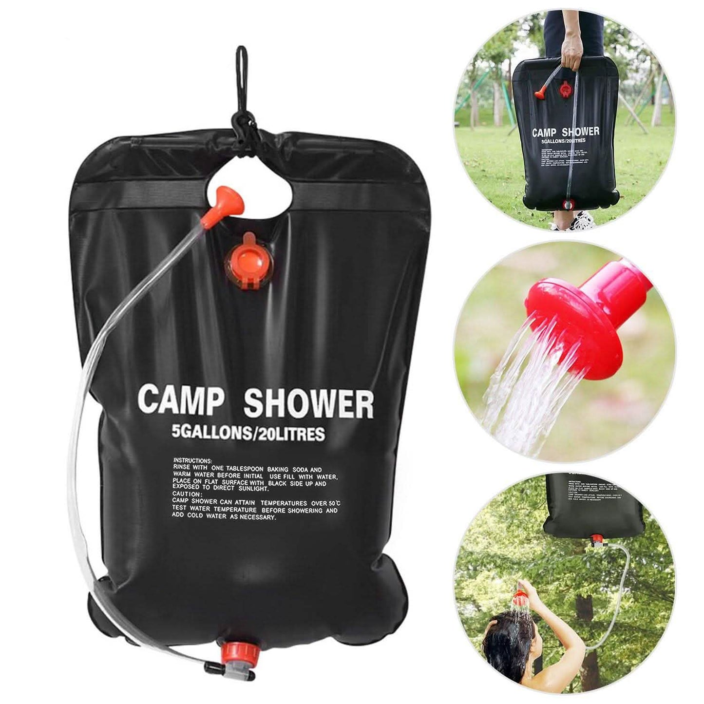 Portable Solar Heated Shower Bag DailySale