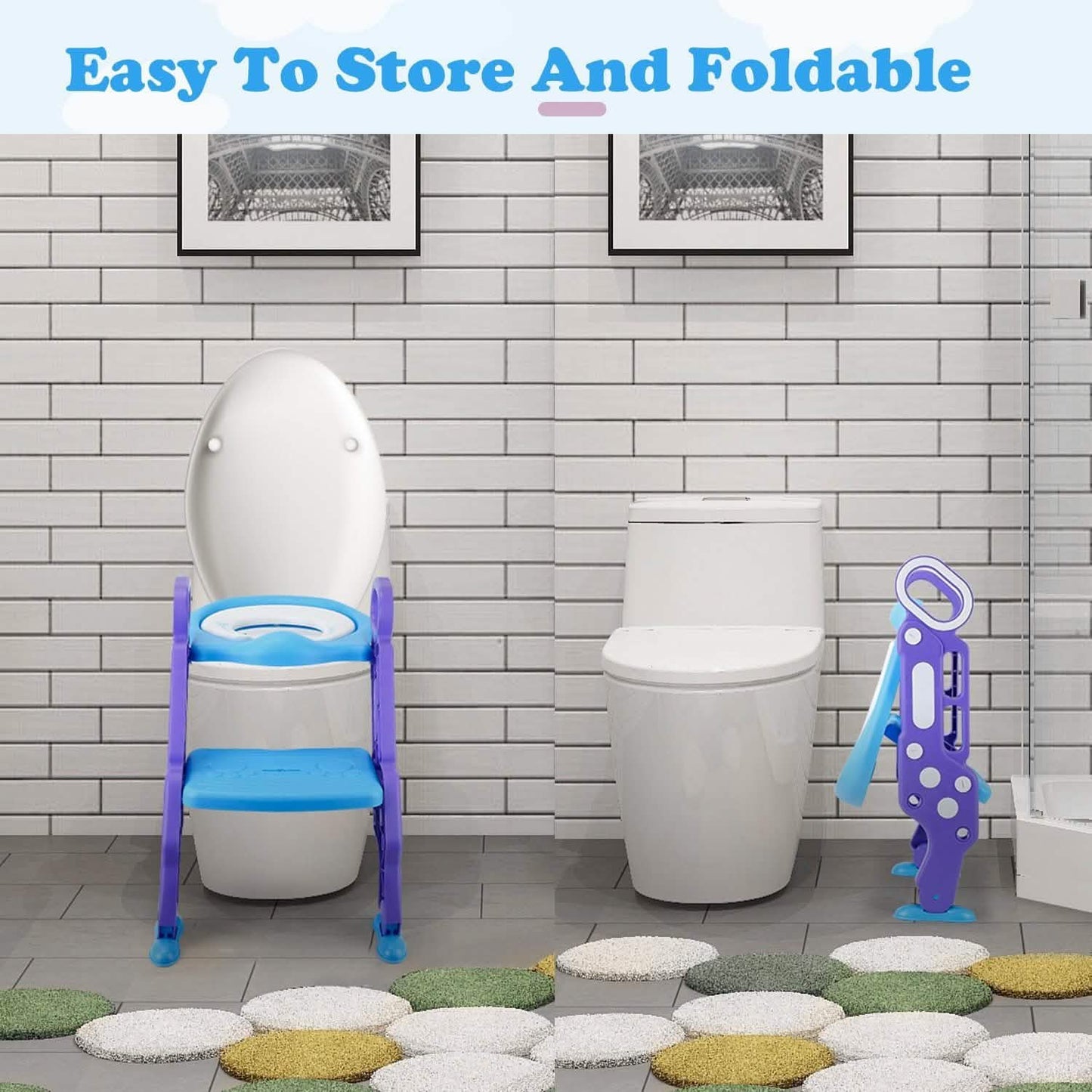 Potty Training Toilet Seat with Steps DailySale