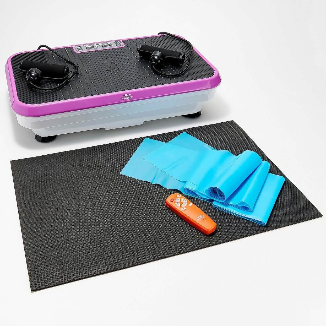 PowerFit Elite Vibration Platform with Exercise Bands and Mat (Refurbished) DailySale