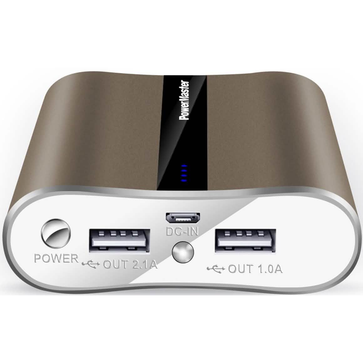 Powermaster 12000mAh Portable Charger with Dual USB Ports 3.1A Output DailySale