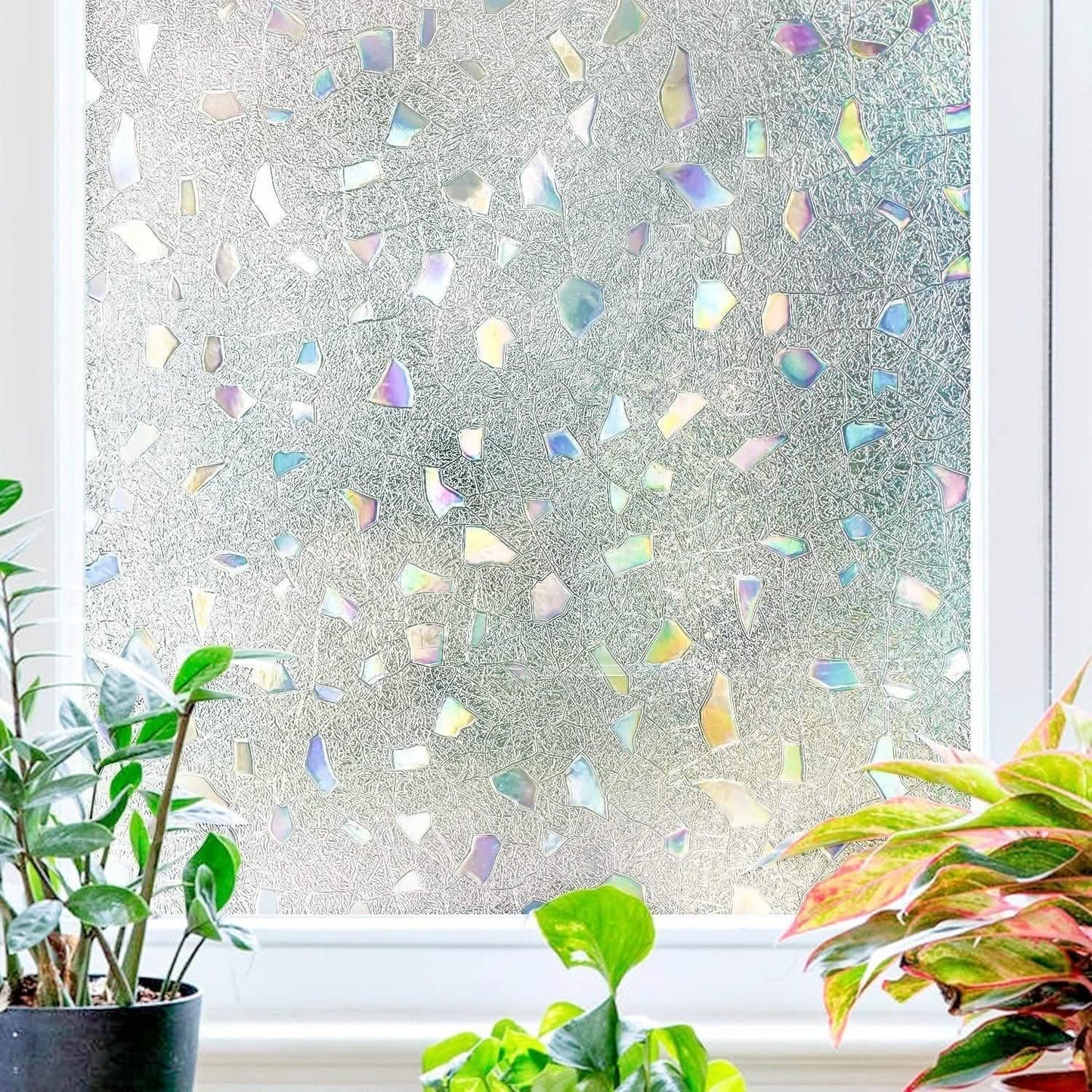 Privacy Window Film Sun Blocking Non-Adhesive Anti UV Window Sticker - Assorted Styles DailySale