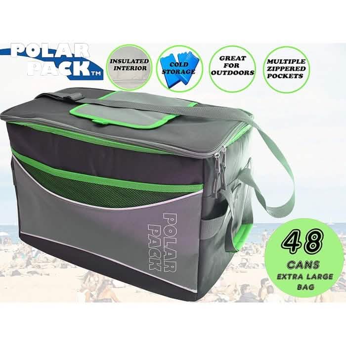 Polar Pack Extra Large 48 Can Insulated Collapsible Cooler Bag - Assorted Colors DailySale