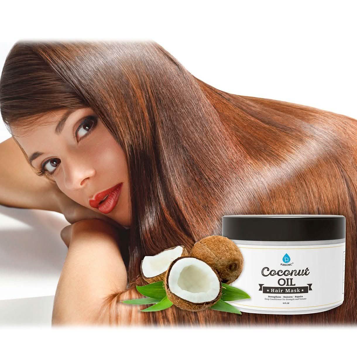 Pursonic Coconut Oil Hair Mask 10 oz DailySale