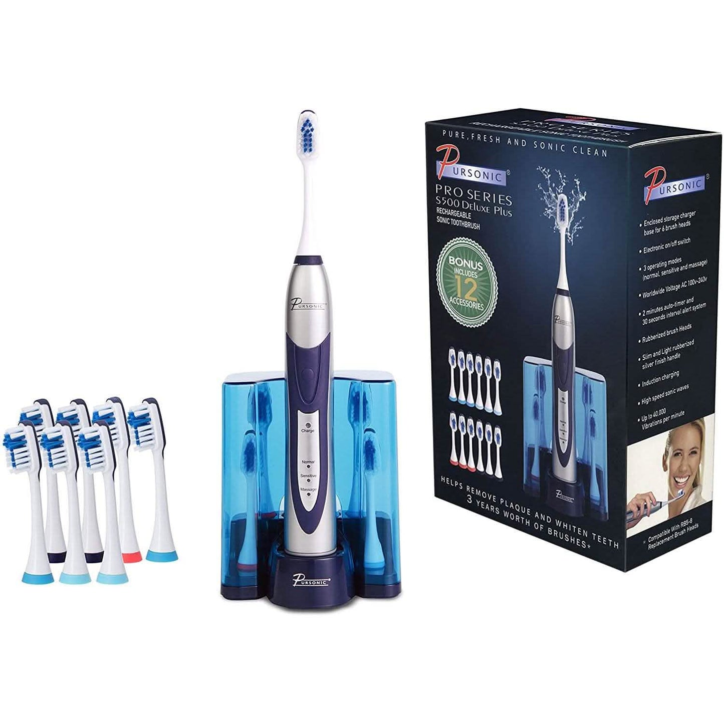 Pursonic Rechargeable Electric Toothbrush DailySale