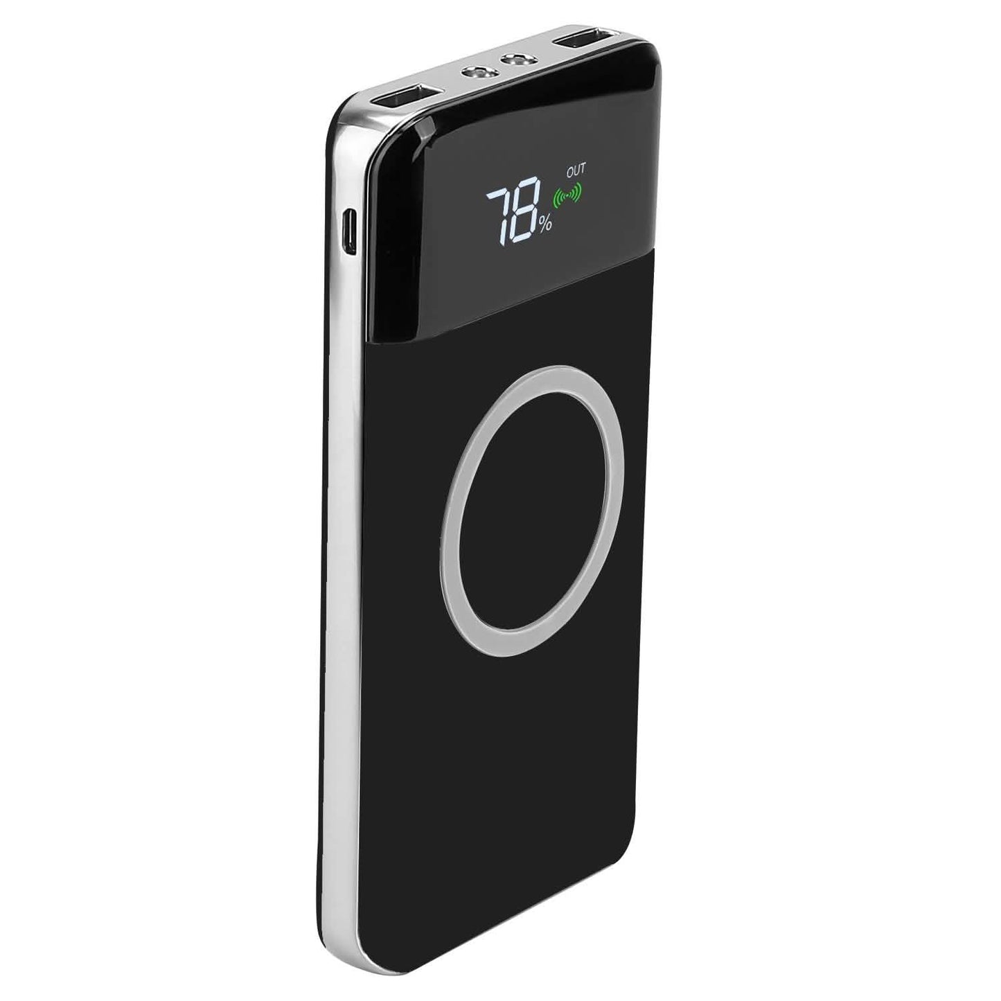 Qi Wireless Station 10000mAh Powerbank with 4 Modes Flashlight DailySale