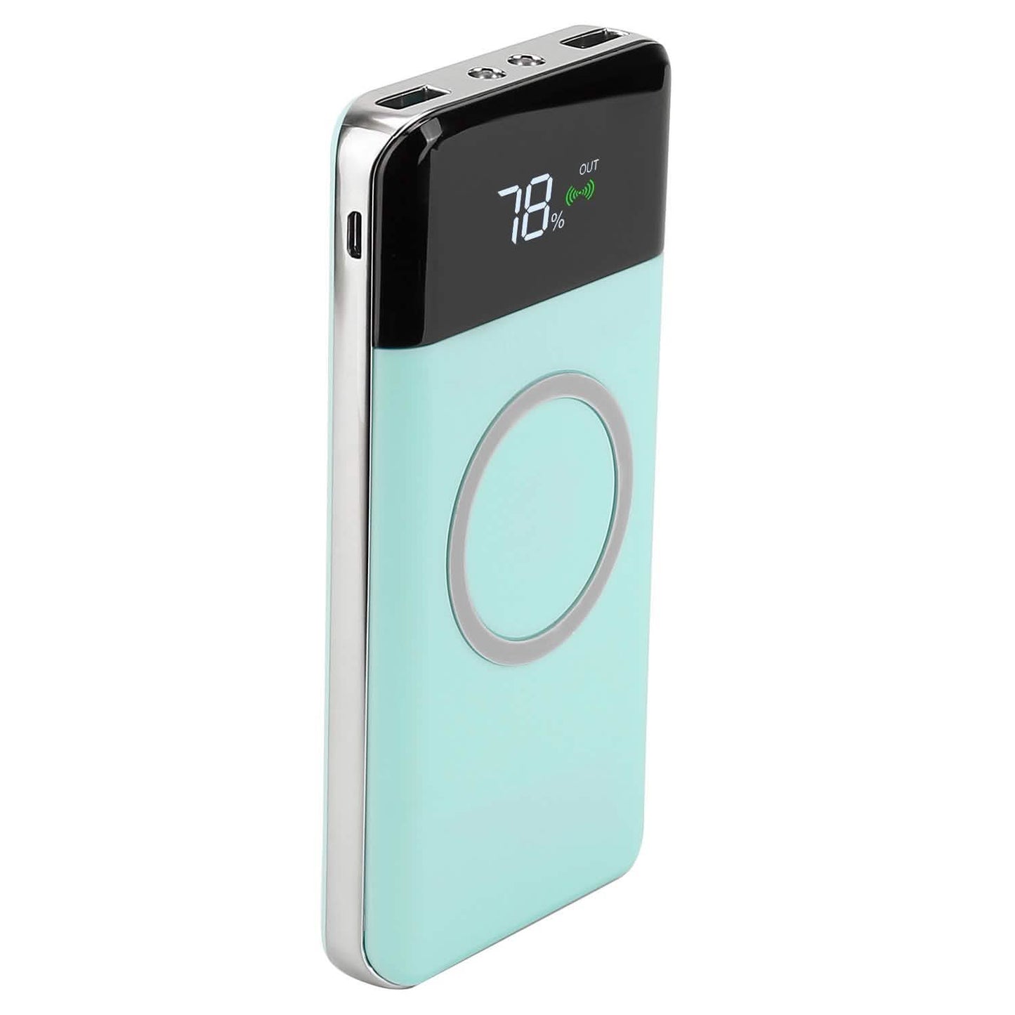 Qi Wireless Station 10000mAh Powerbank with 4 Modes Flashlight DailySale