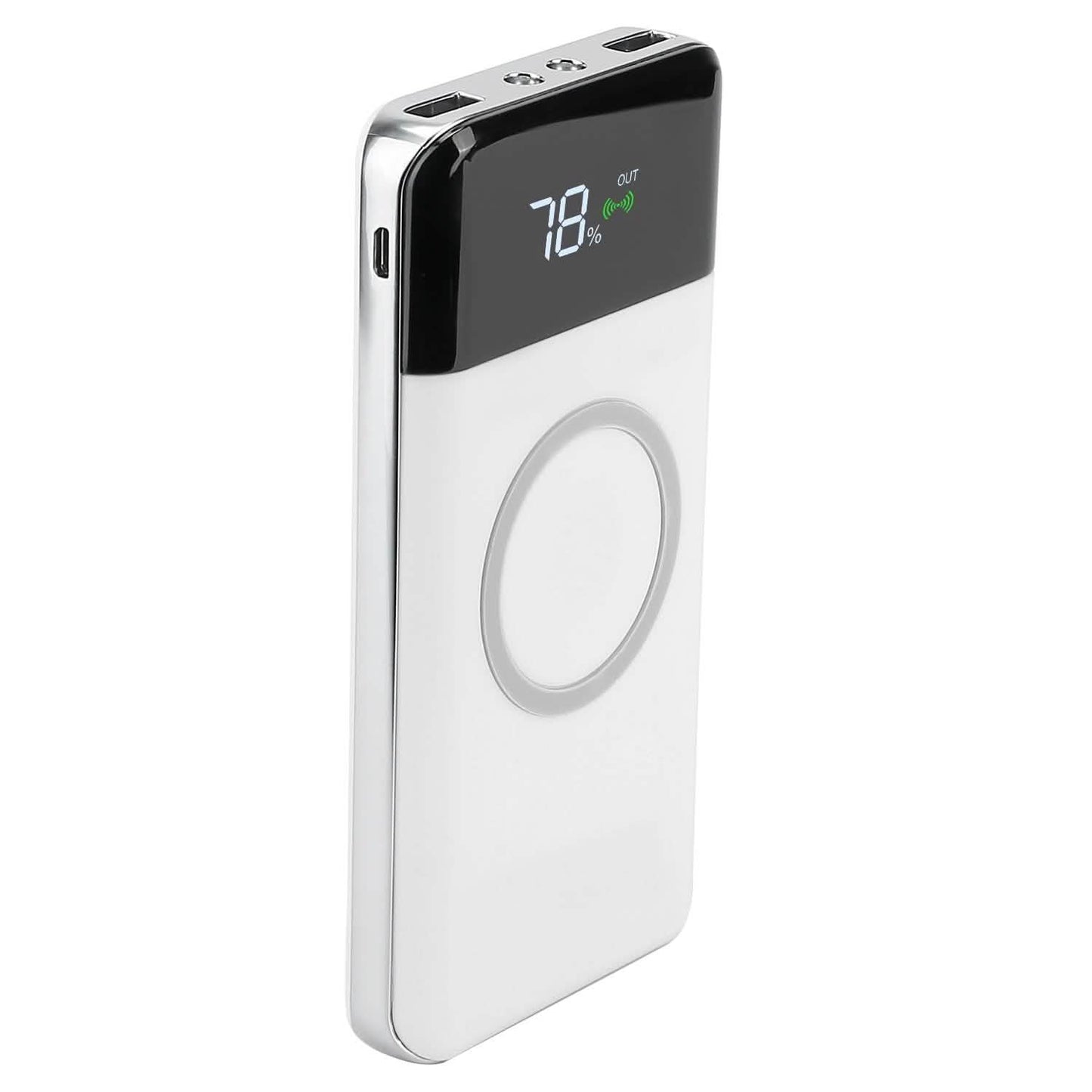 Qi Wireless Station 10000mAh Powerbank with 4 Modes Flashlight DailySale