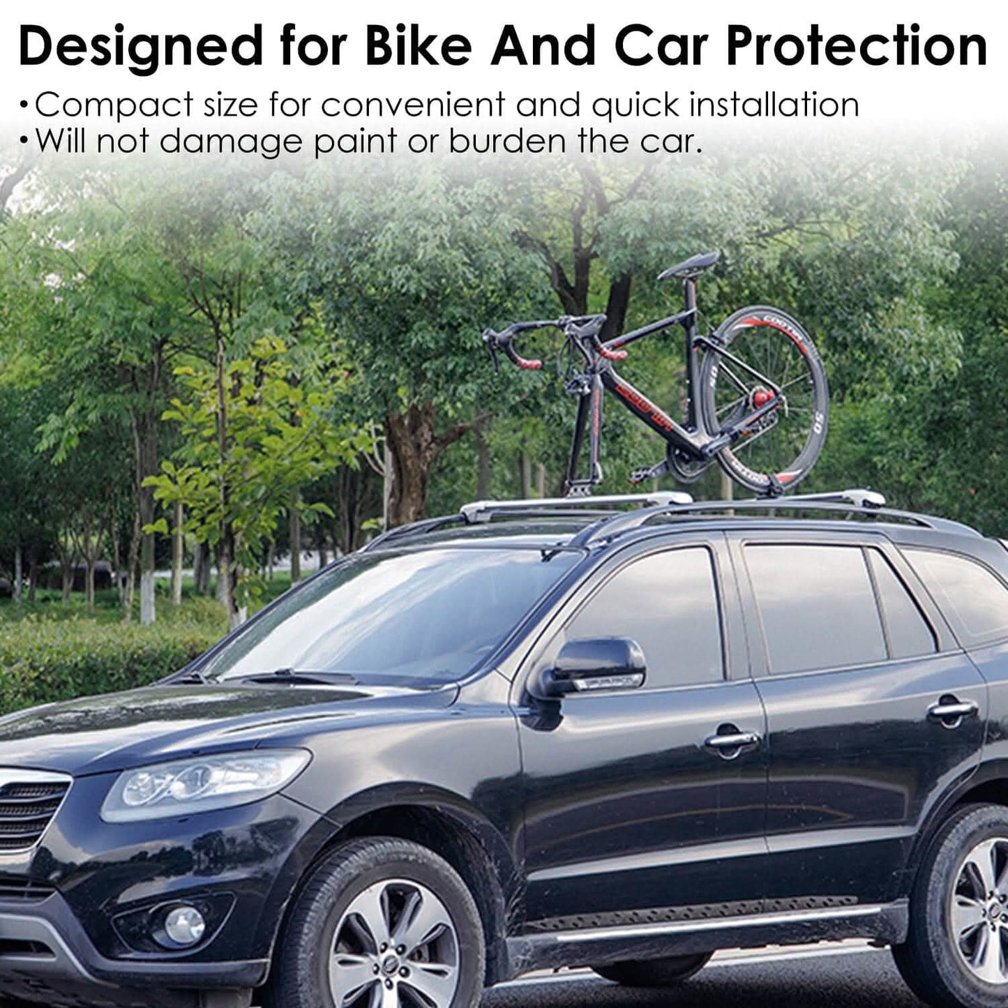 Quick Release Bike Fork Block Mount Rack for Car Roof DailySale