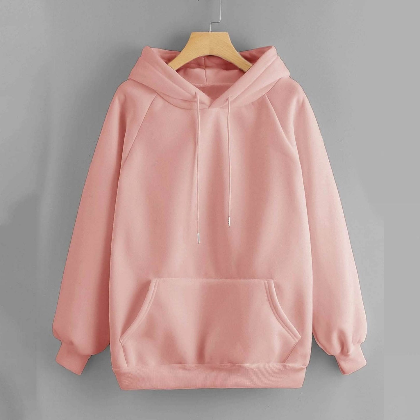 Raglan Sleeve Kangaroo Pocket Hoodie DailySale
