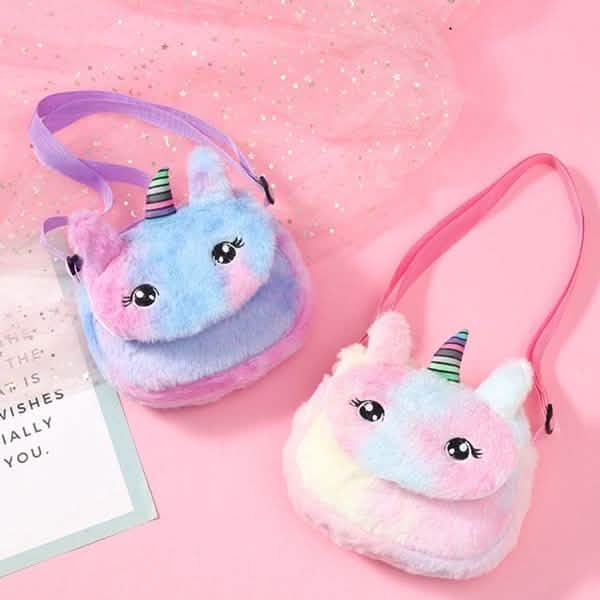 Rainbow Unicorn Plush Shoulder Bag DailySale