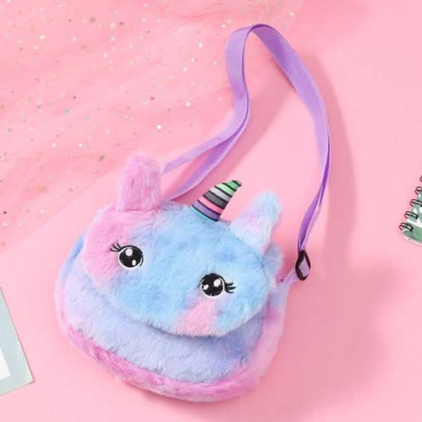 Rainbow Unicorn Plush Shoulder Bag DailySale