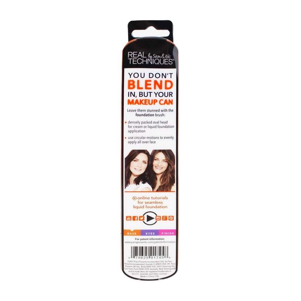 Real Techniques Blend + Blur Makeup Brush for Liquid Foundation DailySale