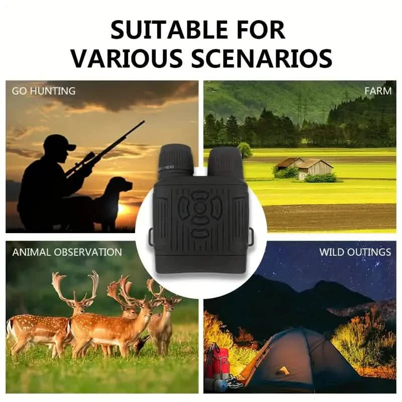 Rechargeable Infrared Night Vision Goggles 10X Digital Zoom with 3'' Screen DailySale