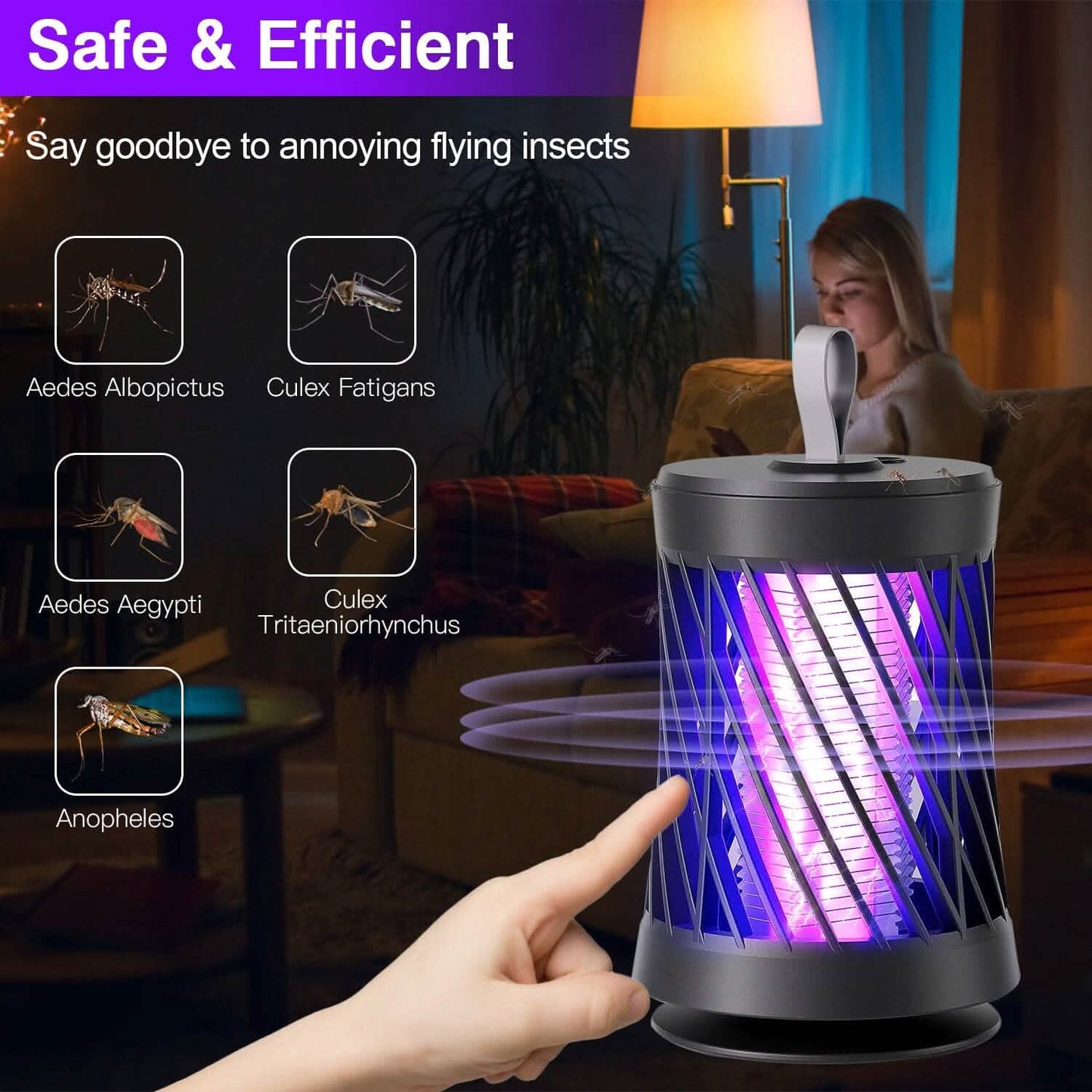 Rechargeable Mosquito Killer Lamp with Night Light DailySale