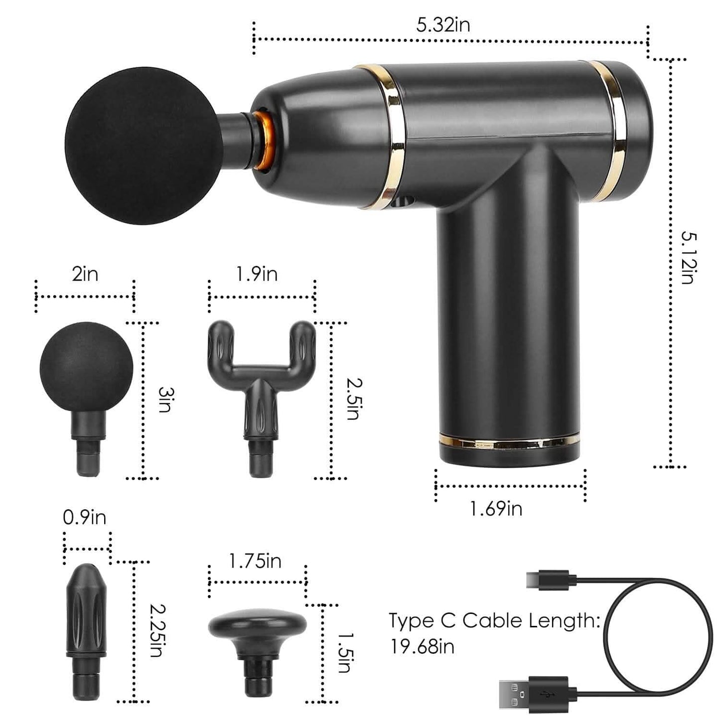 Rechargeable Percussion Massage Gun DailySale
