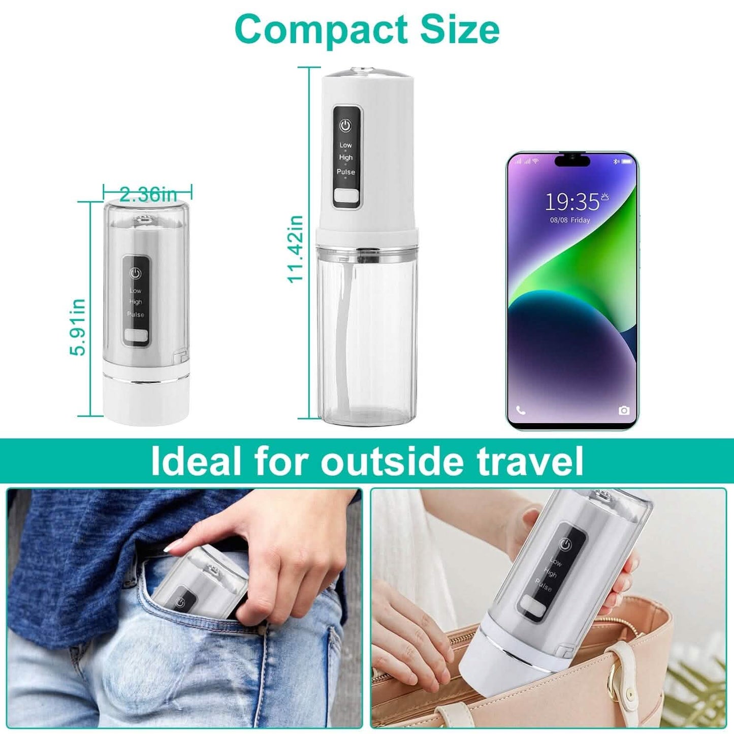 Rechargeable Portable Water Flosser DailySale