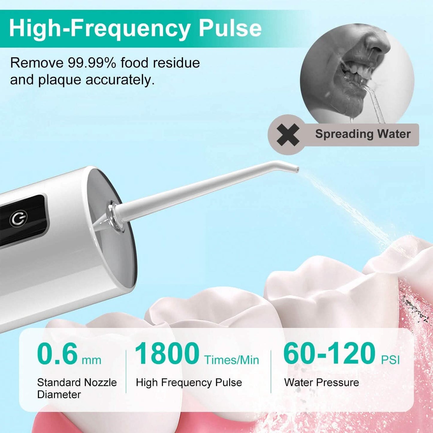 Rechargeable Portable Water Flosser DailySale