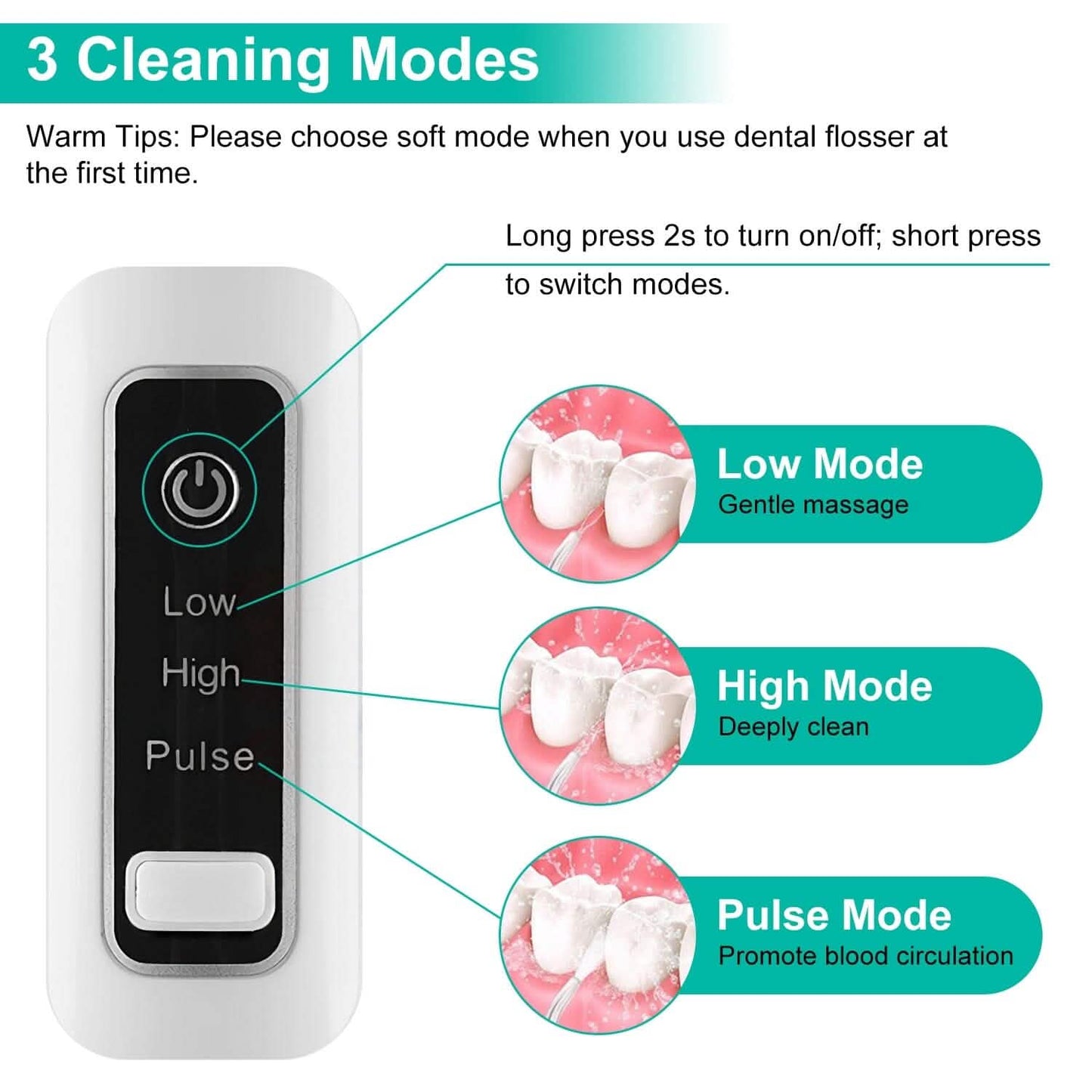 Rechargeable Portable Water Flosser DailySale