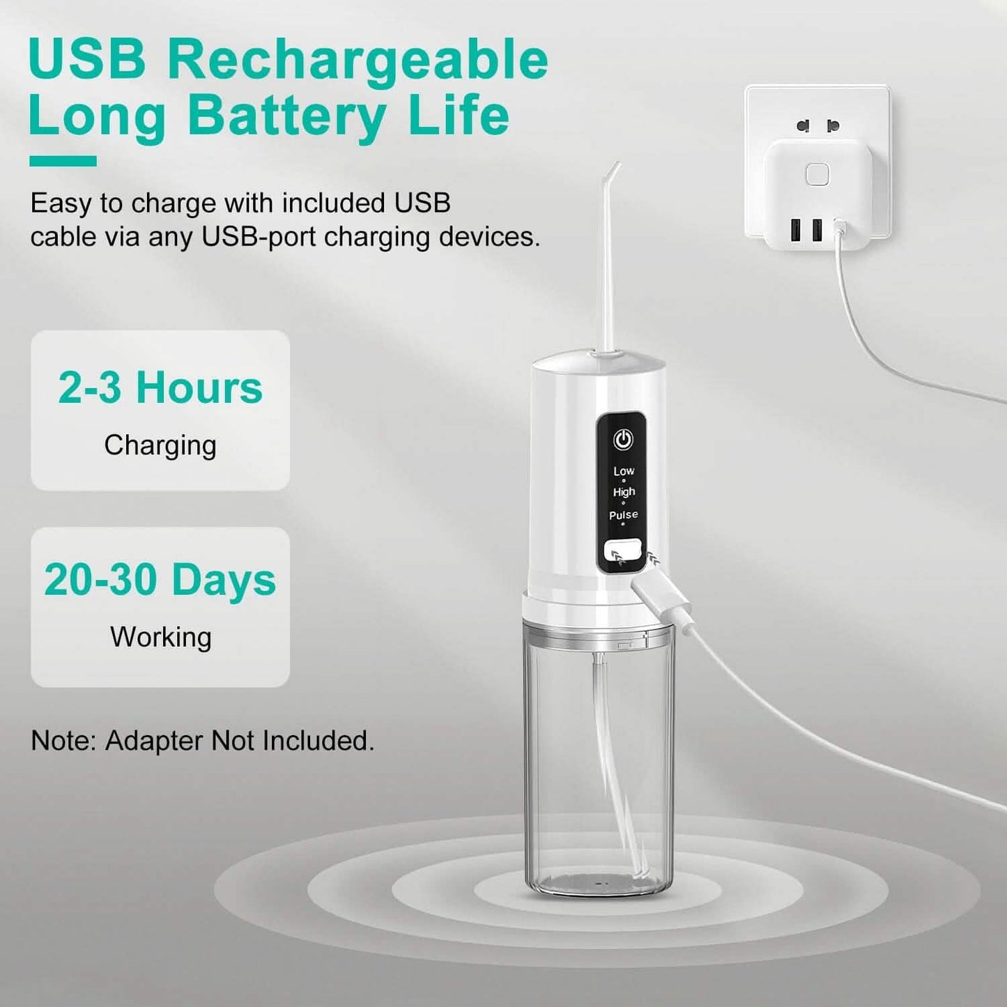 Rechargeable Portable Water Flosser DailySale
