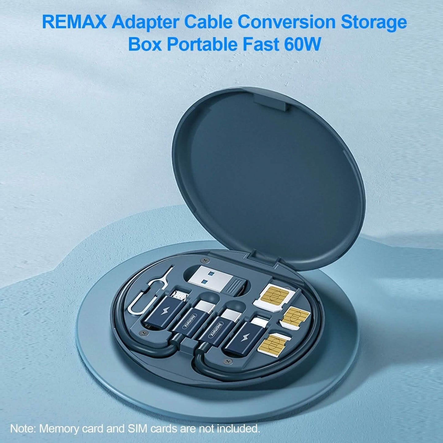 Remax Cable Adapter Storage Box Phone Holder DailySale