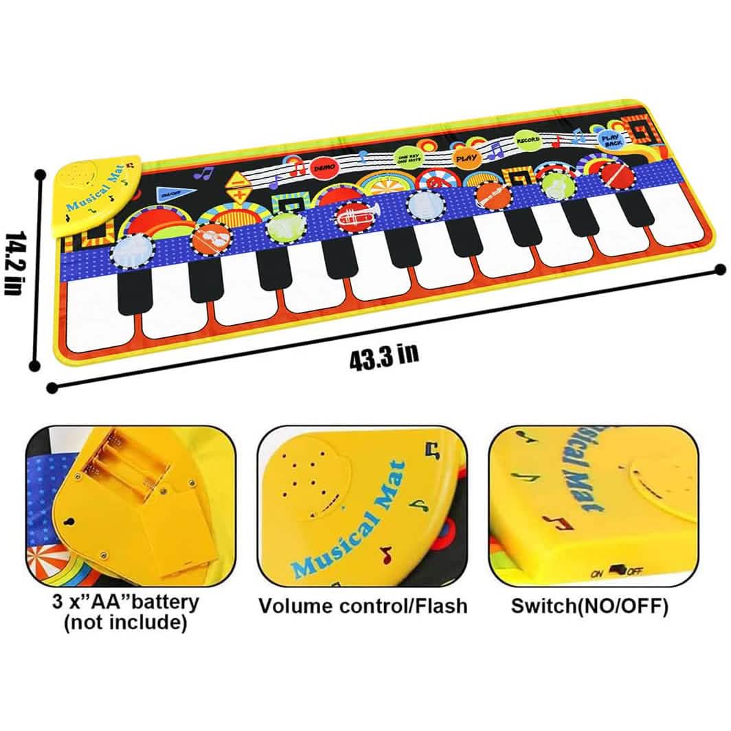 RenFox Kids Musical Mats Early Education Toys DailySale