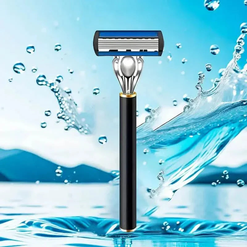 Replacement Razor Blades Safety Shaver Set with Anti-Slip Metal Handle with 1 Razor + 36 Blades DailySale