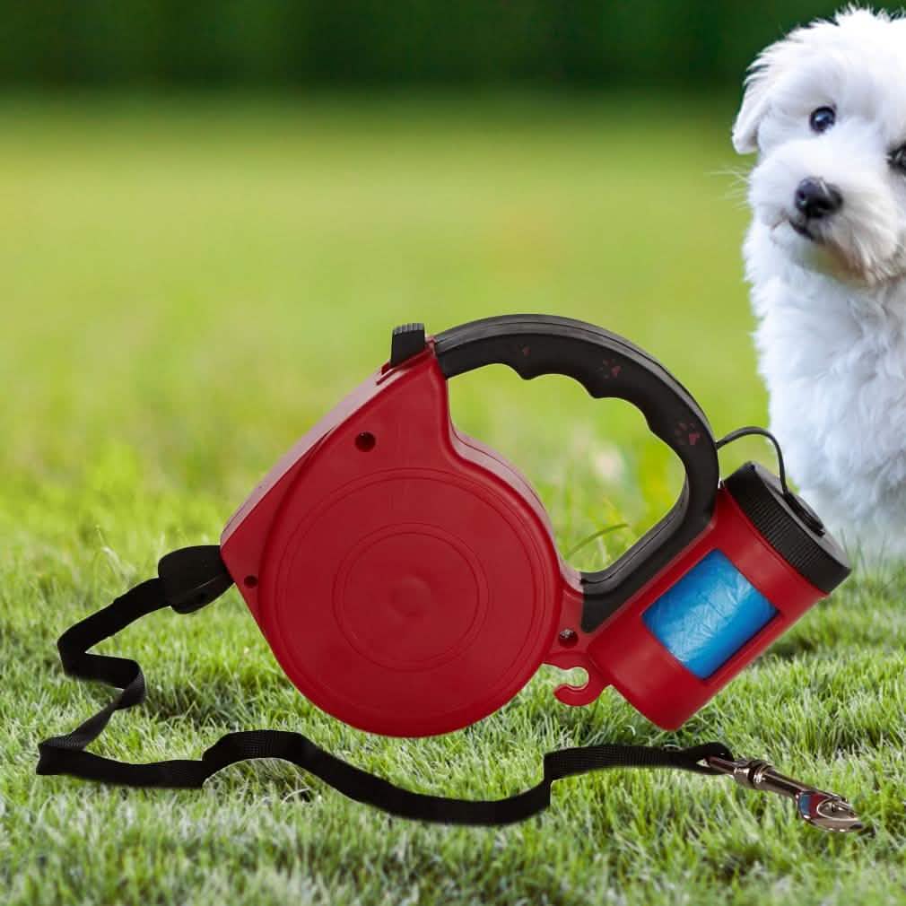 Retractable Leash With Bag Dispenser DailySale