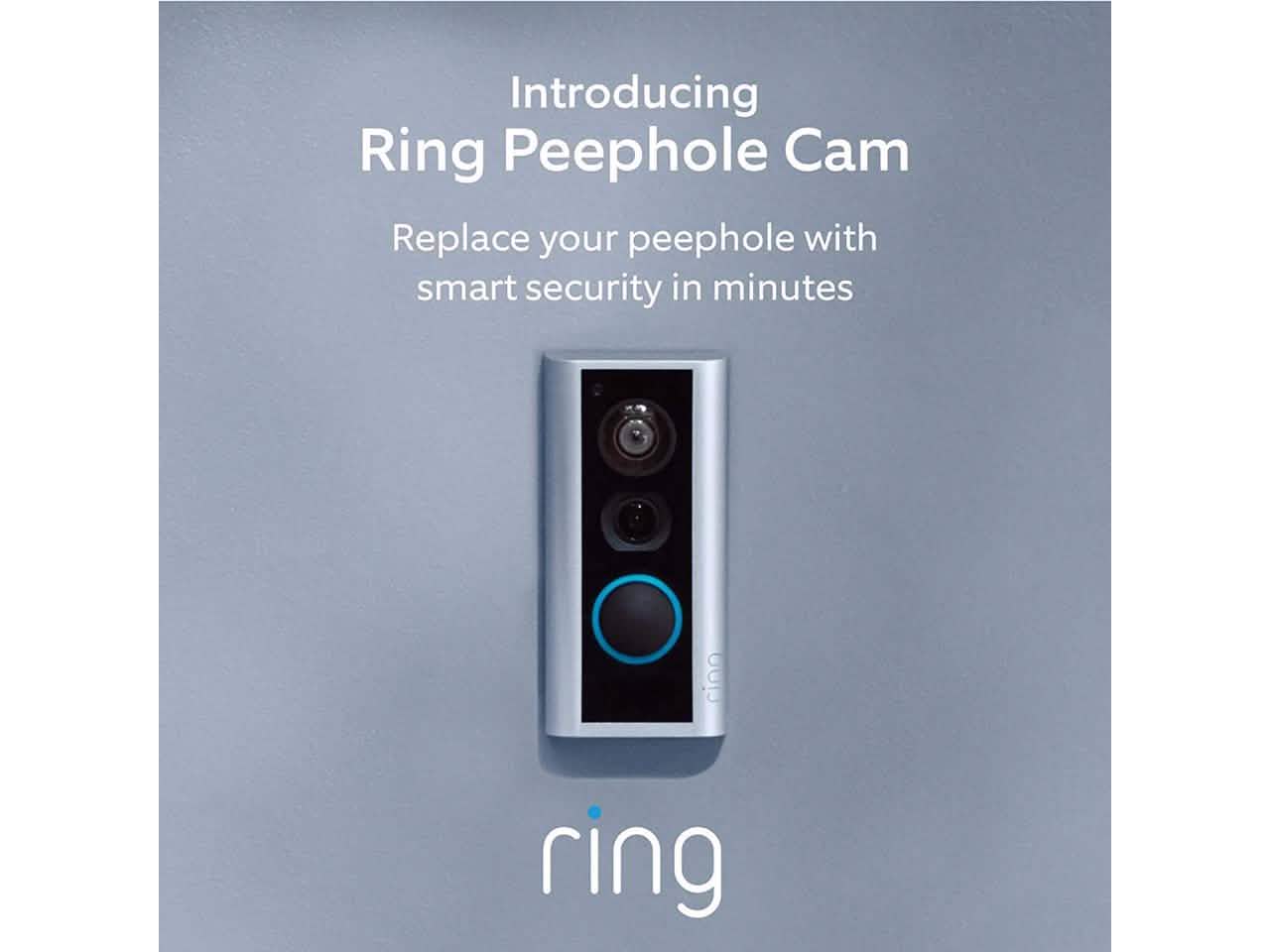 Ring Peephole Cam Video Doorbell Smart, Compact HD Video Wifi Doorbell DailySale