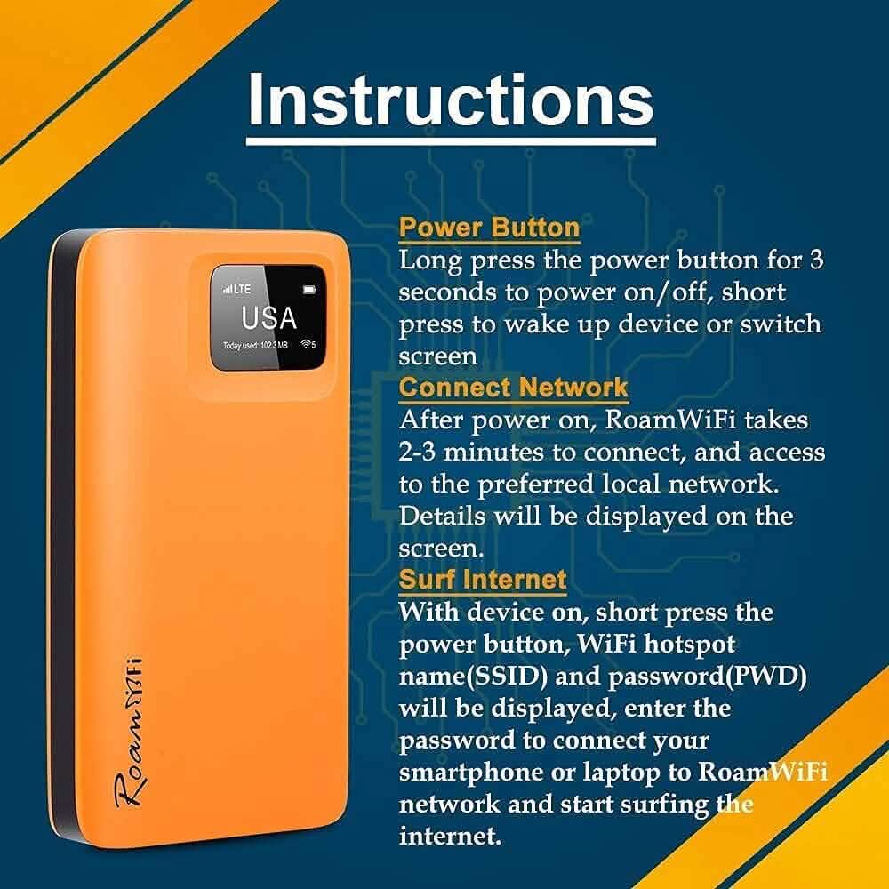 RoamWiFi 4G LTE WiFi Mobile Hotspot Router (Refurbished) DailySale
