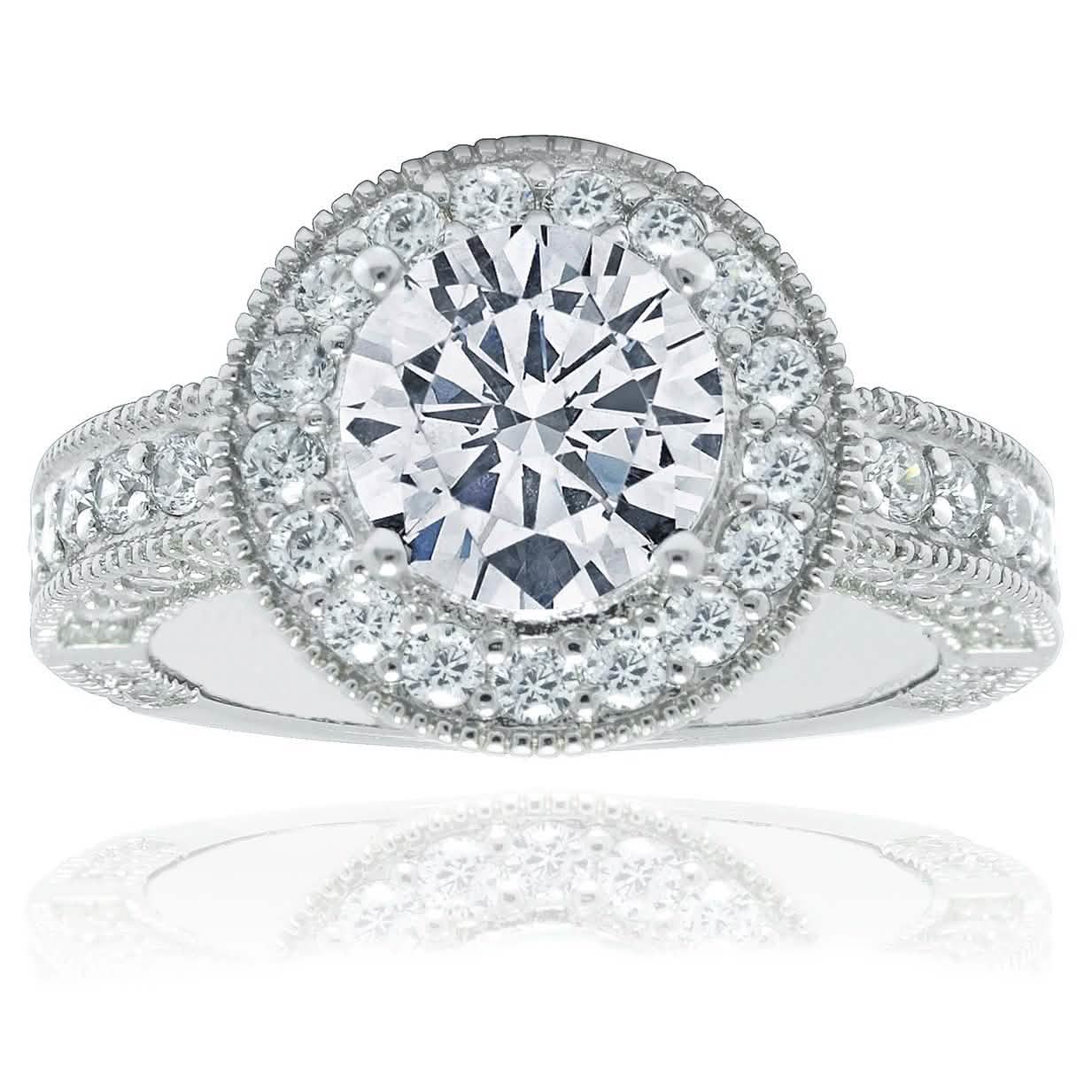 Round Halo Colored Rings DailySale