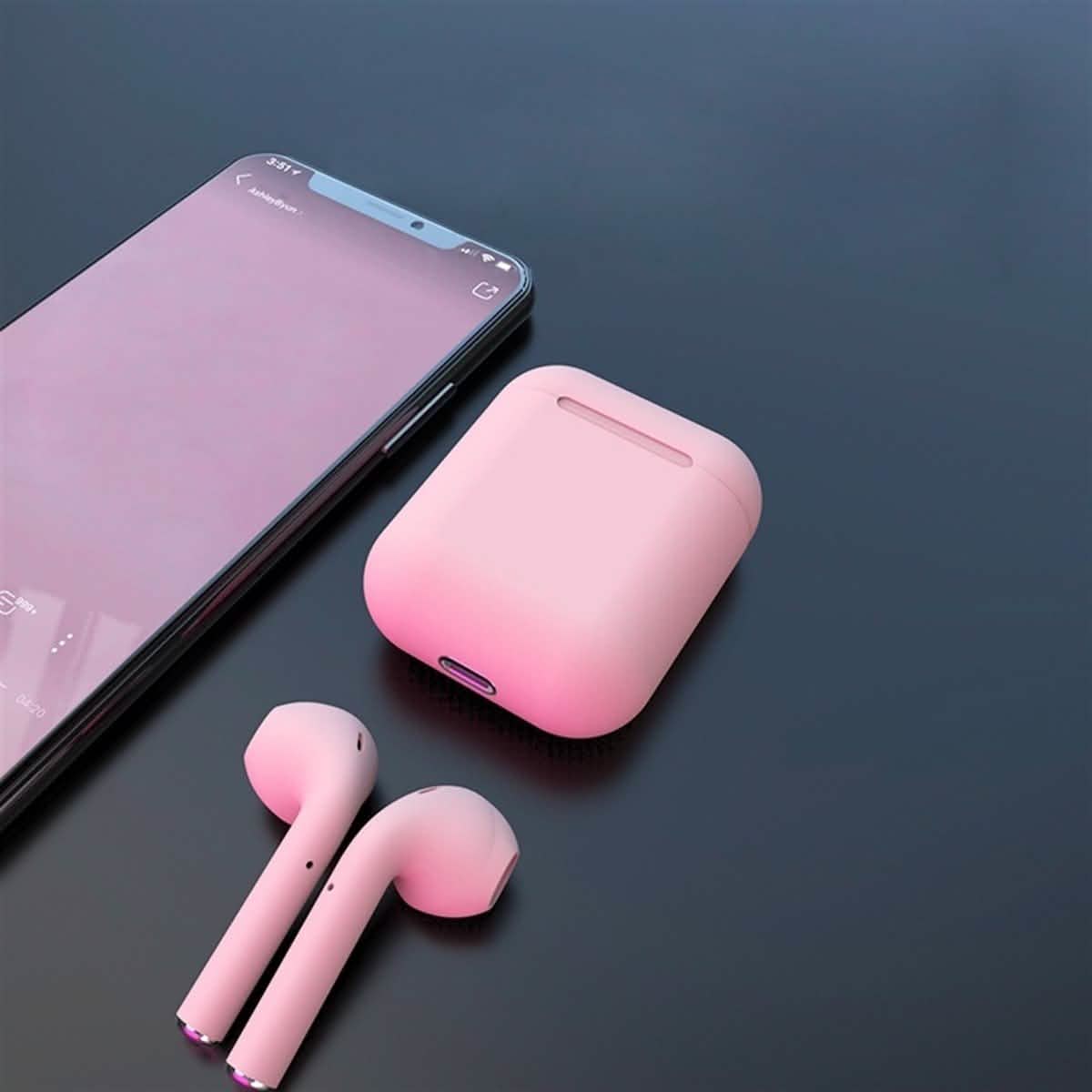 Rubber Matte Wireless Earbuds and Charging Case DailySale