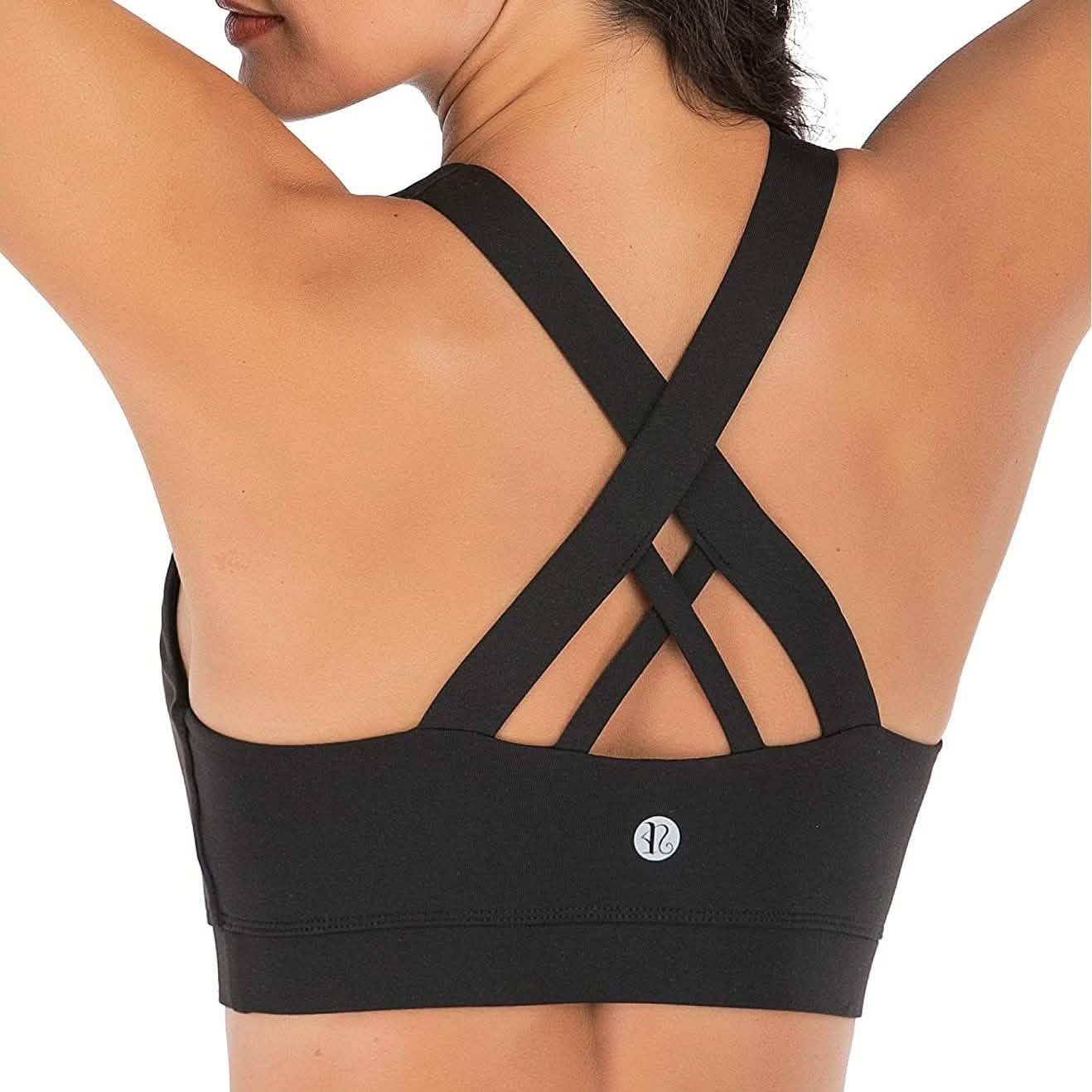 RUNNING GIRL Criss-Cross Back Padded Strappy Sports Bra DailySale