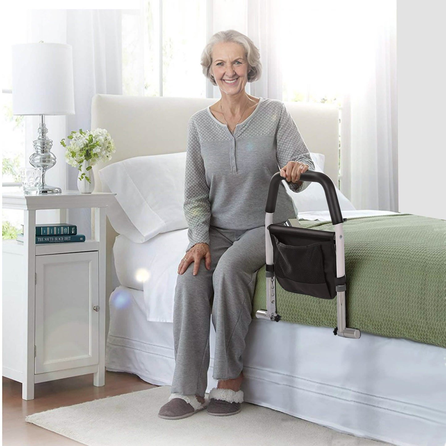Safety Guard Bed Assist Rails Elderly Adult Adjustable Support Handle Handicap DailySale