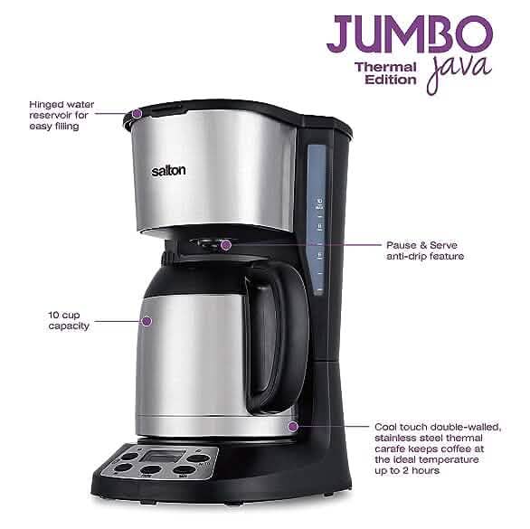 Salton Jumbo Java Coffee Maker - Thermal DailySale