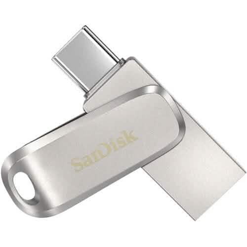 SanDisk 512GB Ultra Dual Drive Luxe USB 3.1 Flash Drive (USB Type-C / Type-A) (Refurbished) DailySale