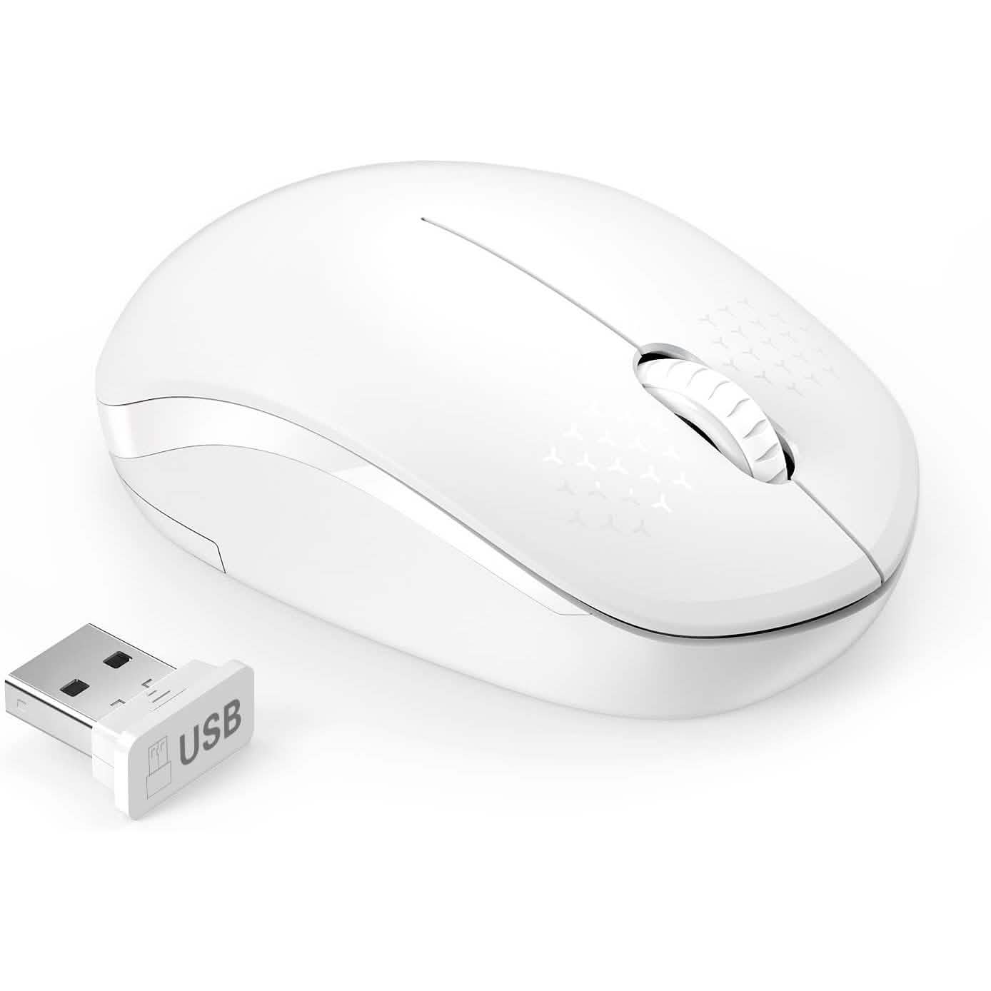 Seenda Wireless Mouse, 2.4G Noiseless Mouse with USB Receiver Portable DailySale
