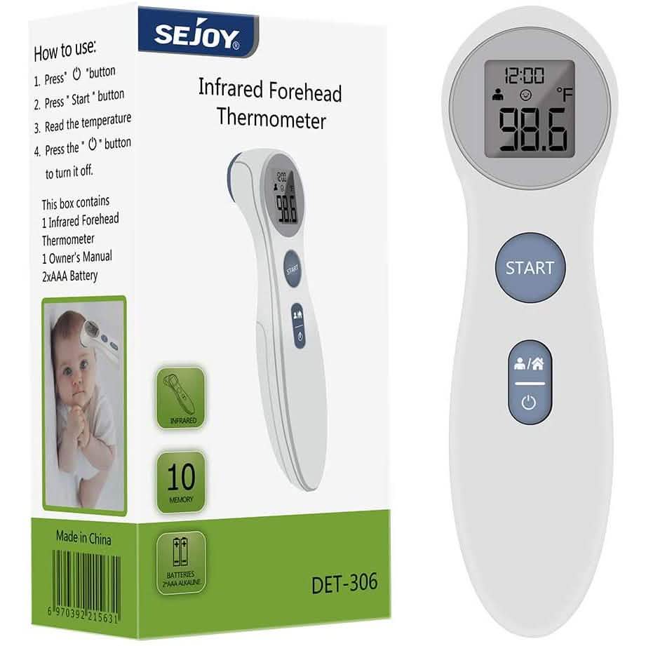 Sejoy Non-Contact Medical Infrared Forehead Thermometer for Children and Adults DailySale