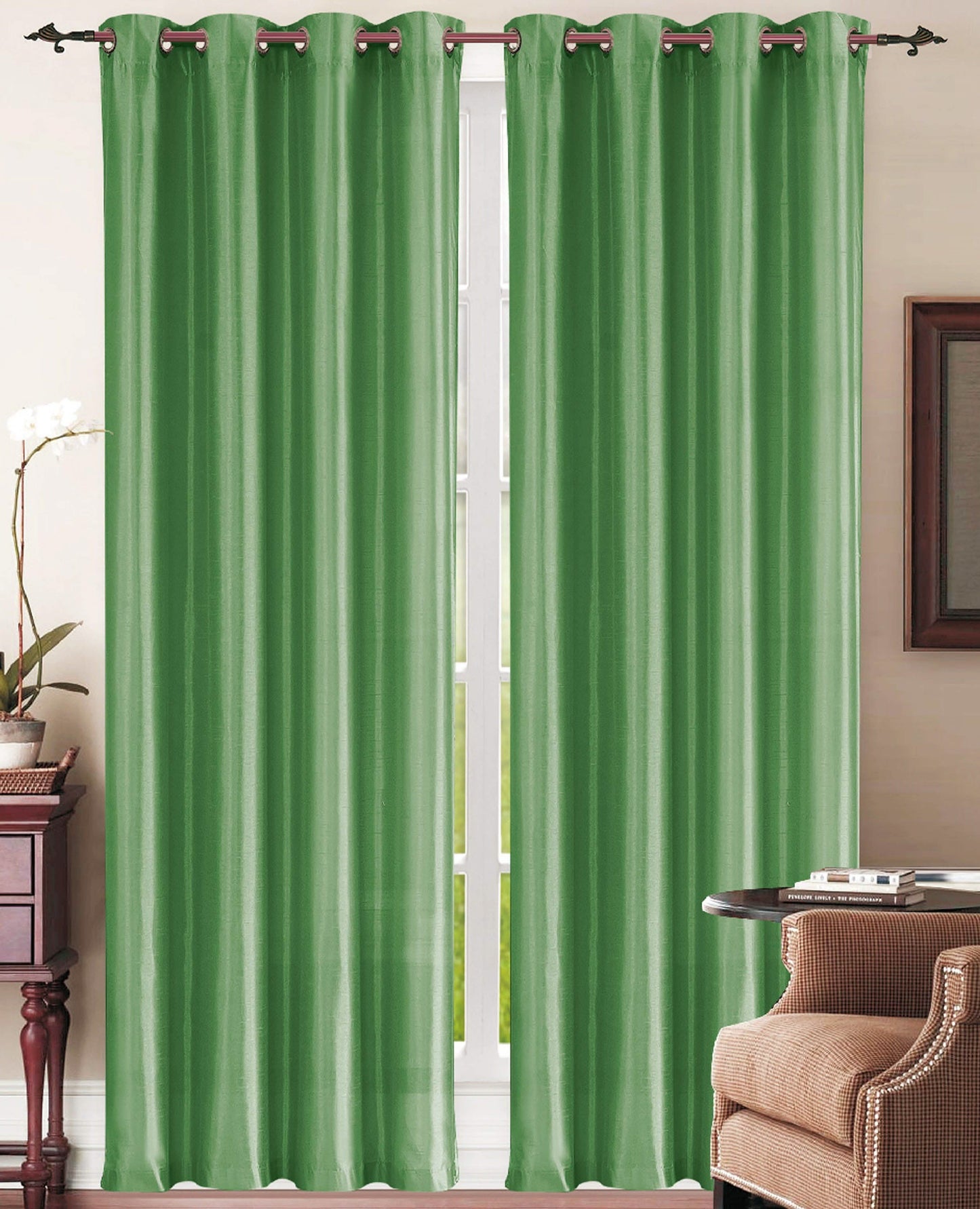 Set of 2: Grommet Curtain Panels - Assorted Colors DailySale