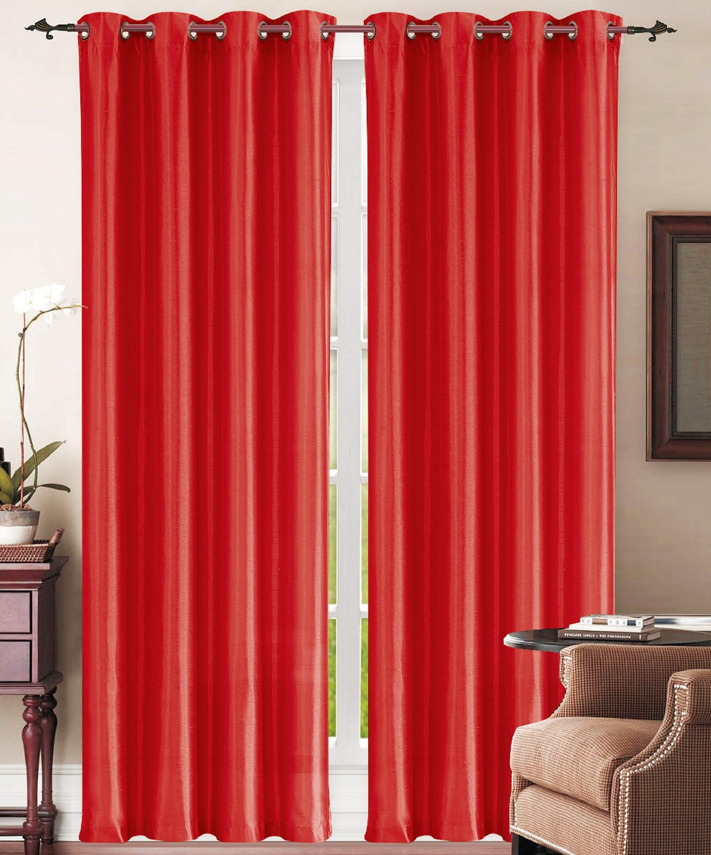 Set of 2: Grommet Curtain Panels - Assorted Colors DailySale