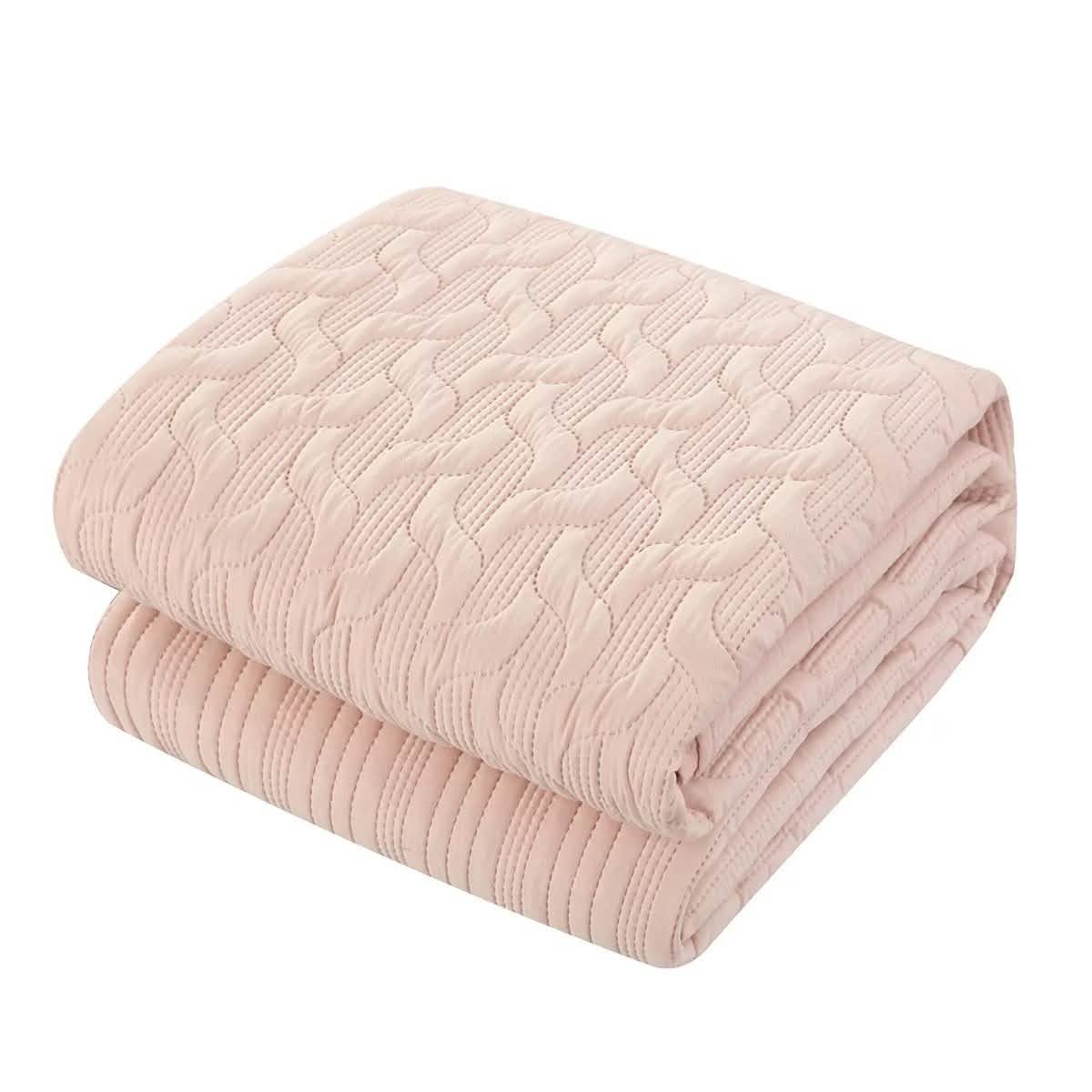 Shaly Quilt Cover Set Interlaced Vine Pattern Quilted Bed DailySale
