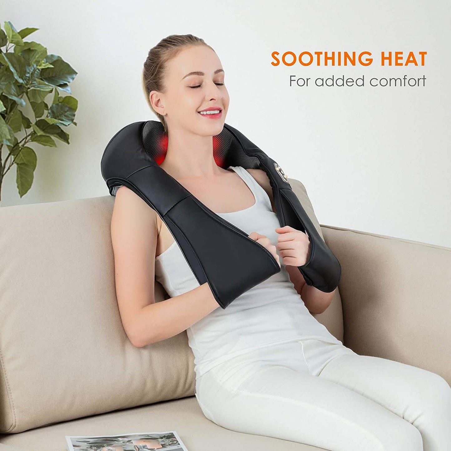 Shiatsu Neck and Shoulder Massager - 4D Back Massager with Heat DailySale