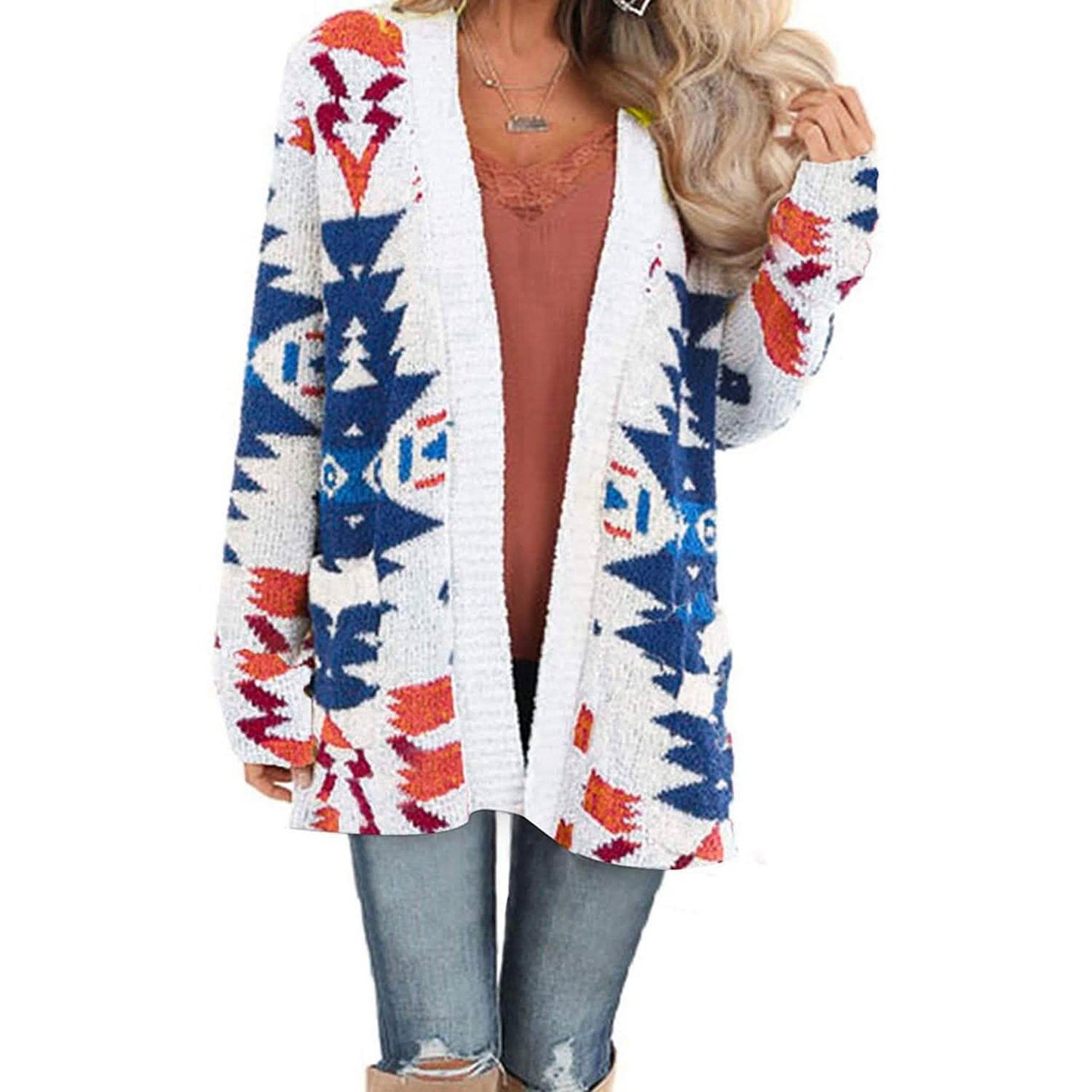 Sidefeel Women Open Front Cardigan Sweater Button Down Knit Sweater Coat DailySale