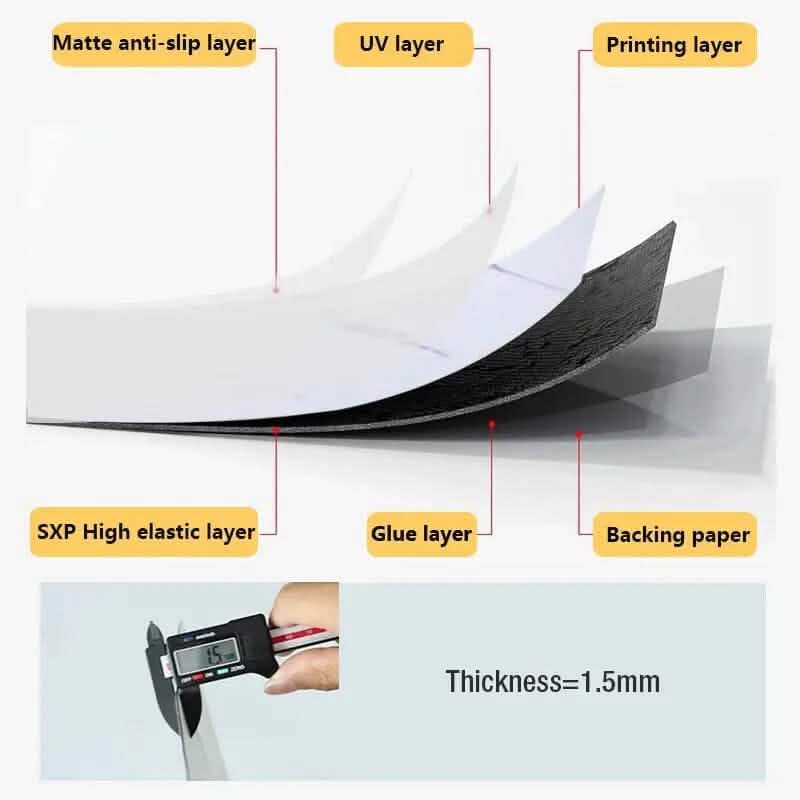 Simulated Thick Marble Tile Floor Self-adhesive Sticker DailySale