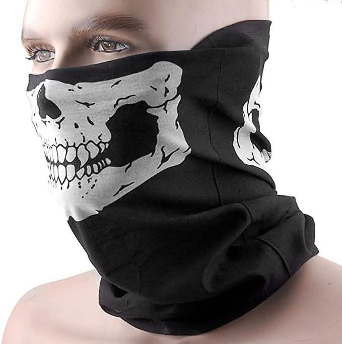 Skull Face Bandana Mask and Neck Gaiter DailySale