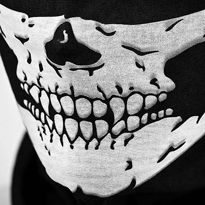 Skull Face Bandana Mask and Neck Gaiter DailySale