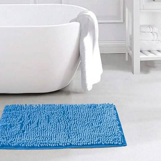 Slip-Resistant Shag Anna Chenille Soft Absorbent Bath Mat Bathroom Rug 17" x 24" DailySale