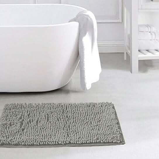 Slip-Resistant Shag Anna Chenille Soft Absorbent Bath Mat Bathroom Rug 17" x 24" DailySale