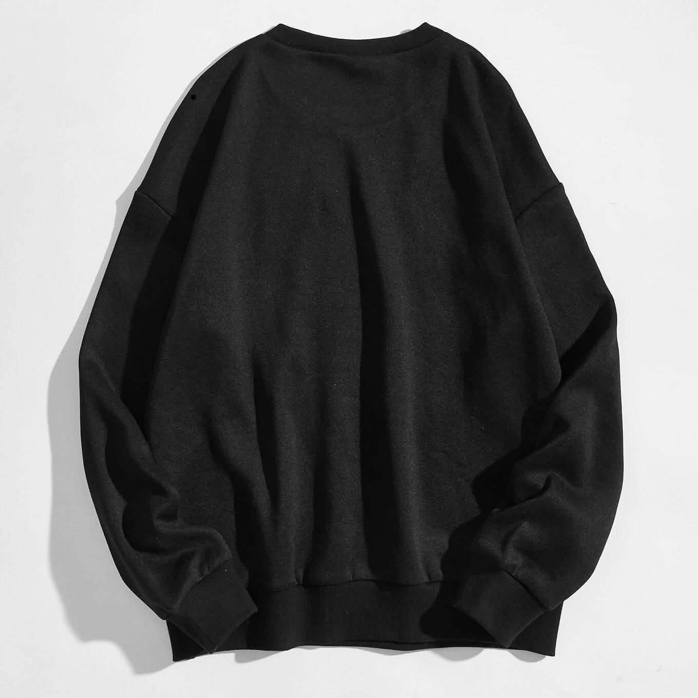 Slogan Graphic Thermal Lined Sweatshirt DailySale